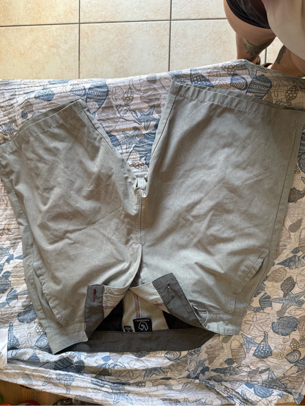 burnside Men's Light Gray Chino Shorts
